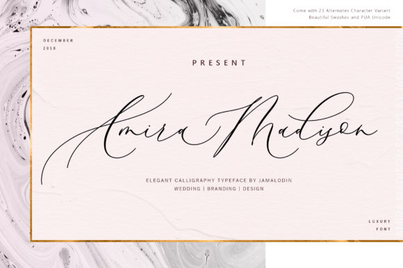 Amira Madison: A Modern Script Font for Elegant Branding
