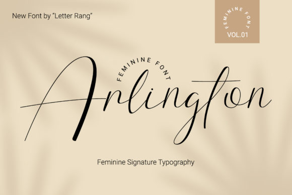 Arlington: The Feminine Script Font for Elegant Designs