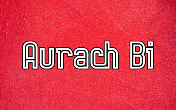 Aurach Bi: A Cool, Retro Display Font for Modern Branding
