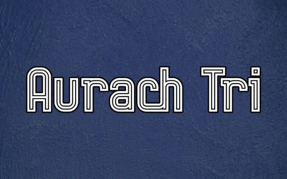Aurach Tri: A Retro Display Font for Modern Branding