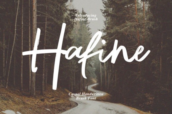 Hafine Brush: A Typeface with a Bold Personality