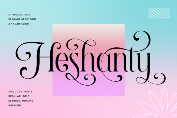 Heshanty: The Elegant Serif for Modern Branding