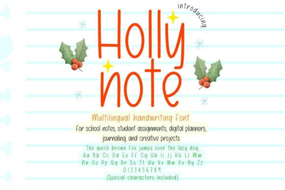 Holly Note: The Cozy Handwritten Font for Modern Creatives