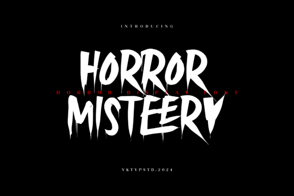 Horror Misteery: Mastering the Art of Eerie Typography