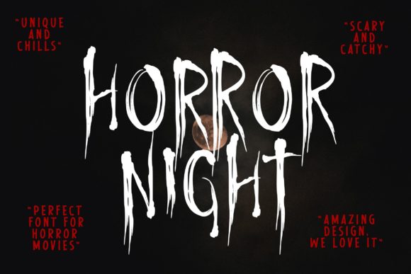 Horror Night: The Ultimate Display Typeface for Dark Branding