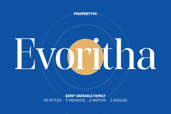 Introducing Evoritha Serif: Elegance Meets Geometry