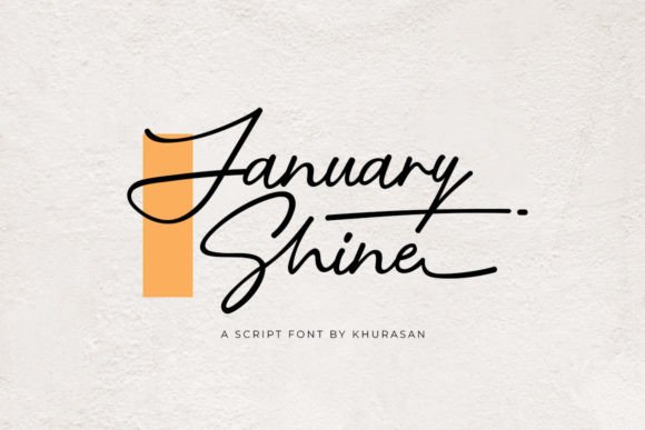 January Shine: Where Modern Script Meets Timeless Design
