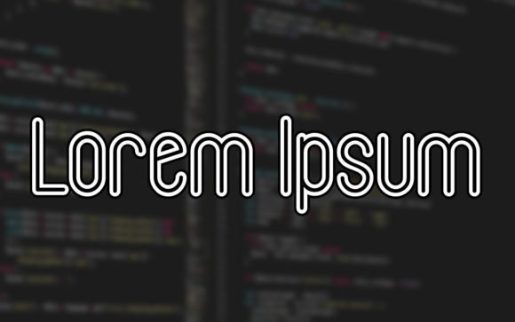 Lorem Ipsum: The Modern Display Font for Creative Ideas