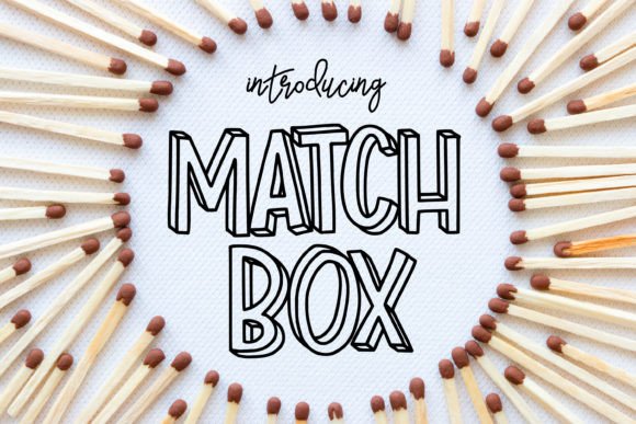 Match Box: A 3D Display Font That Demands Attention