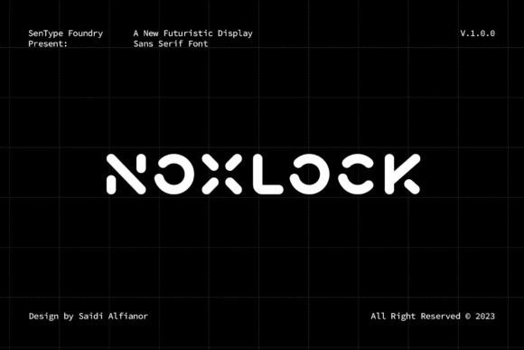 Noxlock: The Modern Display Font for Sharp Branding