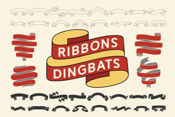 Ribbons Dingbats: Adding a Playful Twist to Your Design Projects