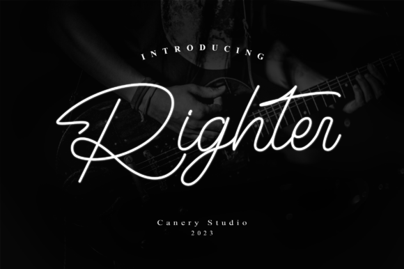 Righter Font: A Monoline Handwriting Style for Modern Brands