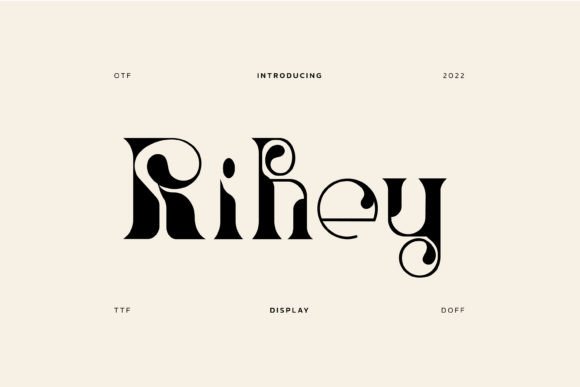 Rihey: The Art-Nouveau Display Font for Modern Brands